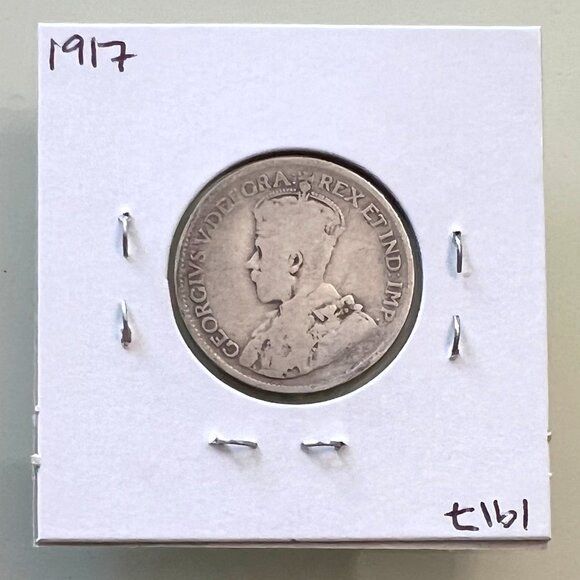 1916, 1917, 1918 & 1919 Canada Sterling Silver 4 x 25¢ Coins! - Picture 6 of 13